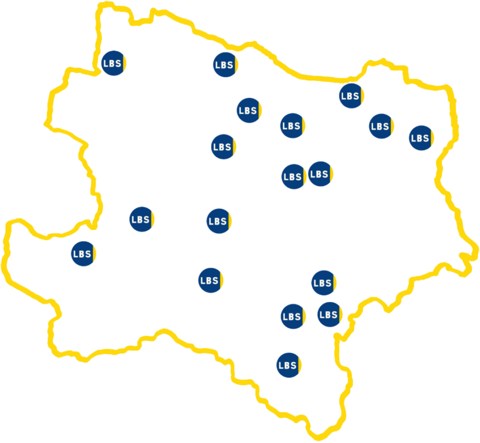 NÖ-Karte mit LBS-Schulstandorten