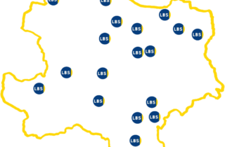 NÖ-Karte mit LBS-Schulstandorten