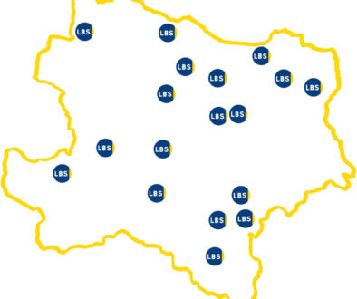 NÖ-Karte mit LBS-Schulstandorten